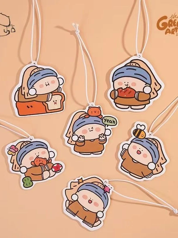 （许愿后二）戴珍珠耳环的少女-香片盲袋潮玩挂件