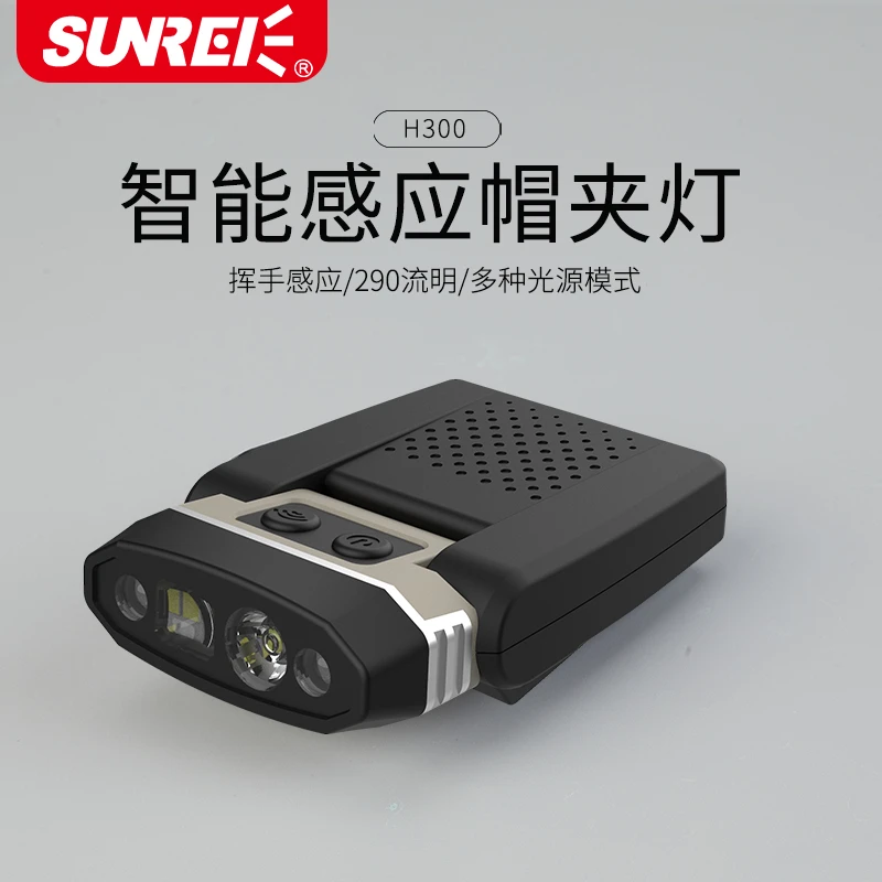 山力士【山力士旗舰店】H300夜钓户外感应帽夹头戴式充电山力士头灯