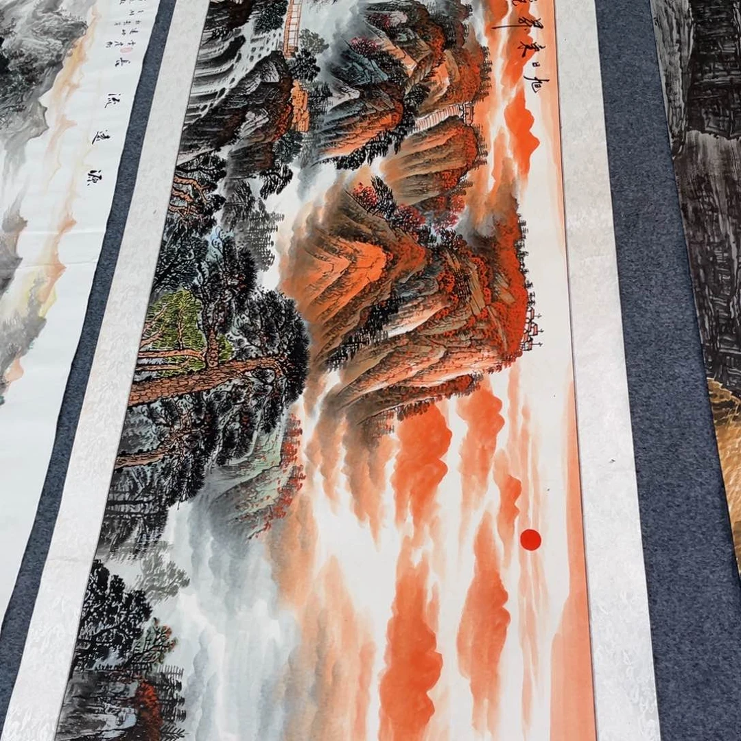 国画宣纸手绘，手工作品