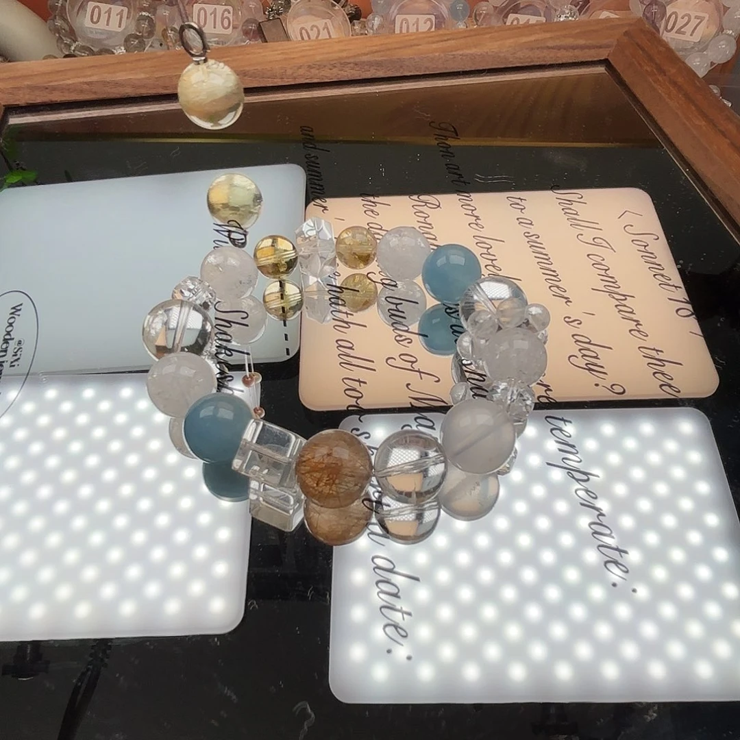 银S925镶嵌水晶手链