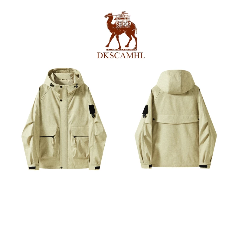 【实体店同款】春季男士夹克宽松连帽百搭休闲工装外套户外夹克SD