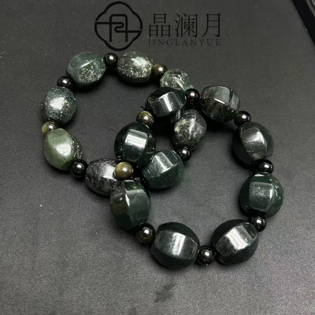 【晶澜月】M239【svip私人定制版】天然和田玉六棱手串多样性发其一