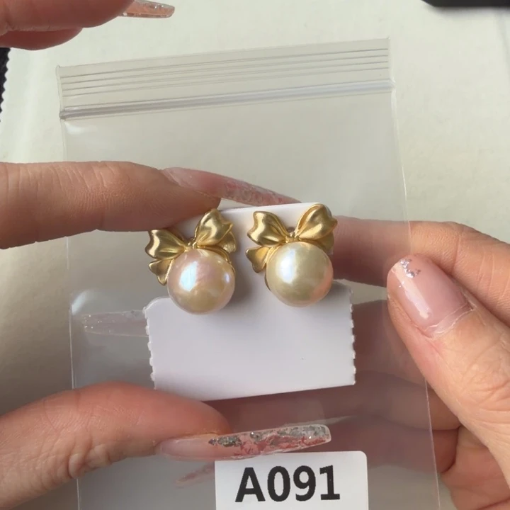 未镶嵌淡水珍珠耳饰