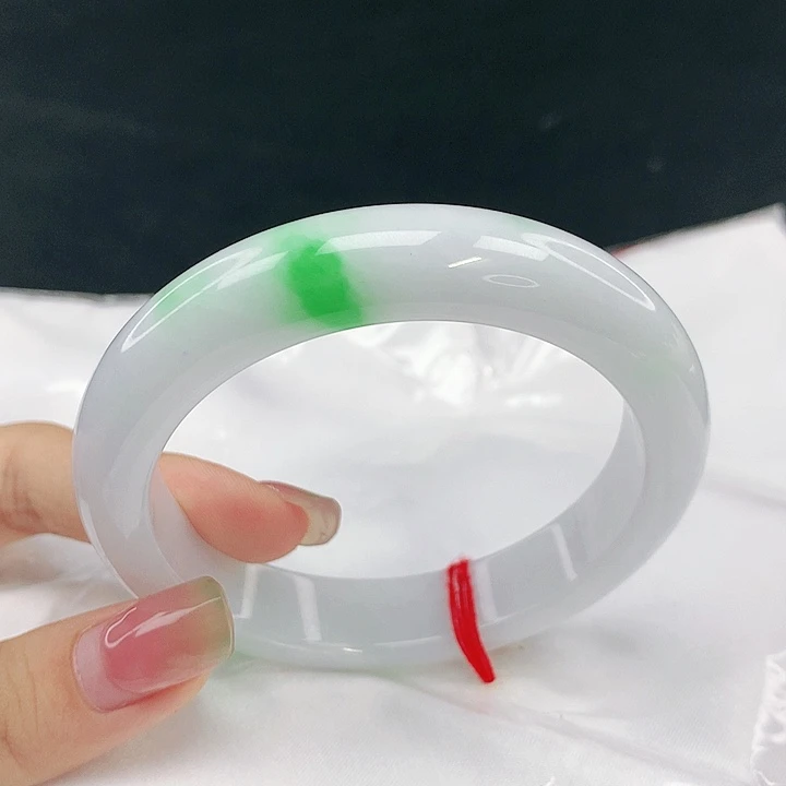 翡翠未镶嵌手镯圈57，80106