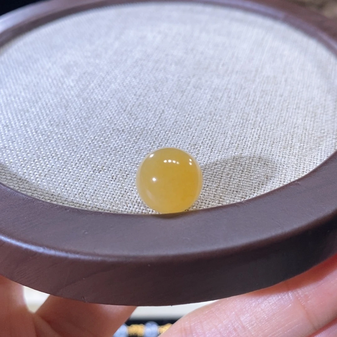 翡翠未镶嵌颈饰翡翠鲜橙黄圆珠12+mm