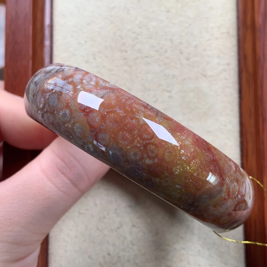 未镶嵌59圈漏300/个。19硅化珊瑚（珊瑚玉）