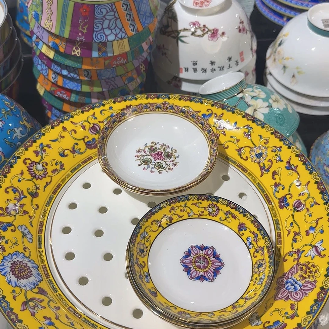 溪***啊骨瓷骨瓷珐琅彩工艺