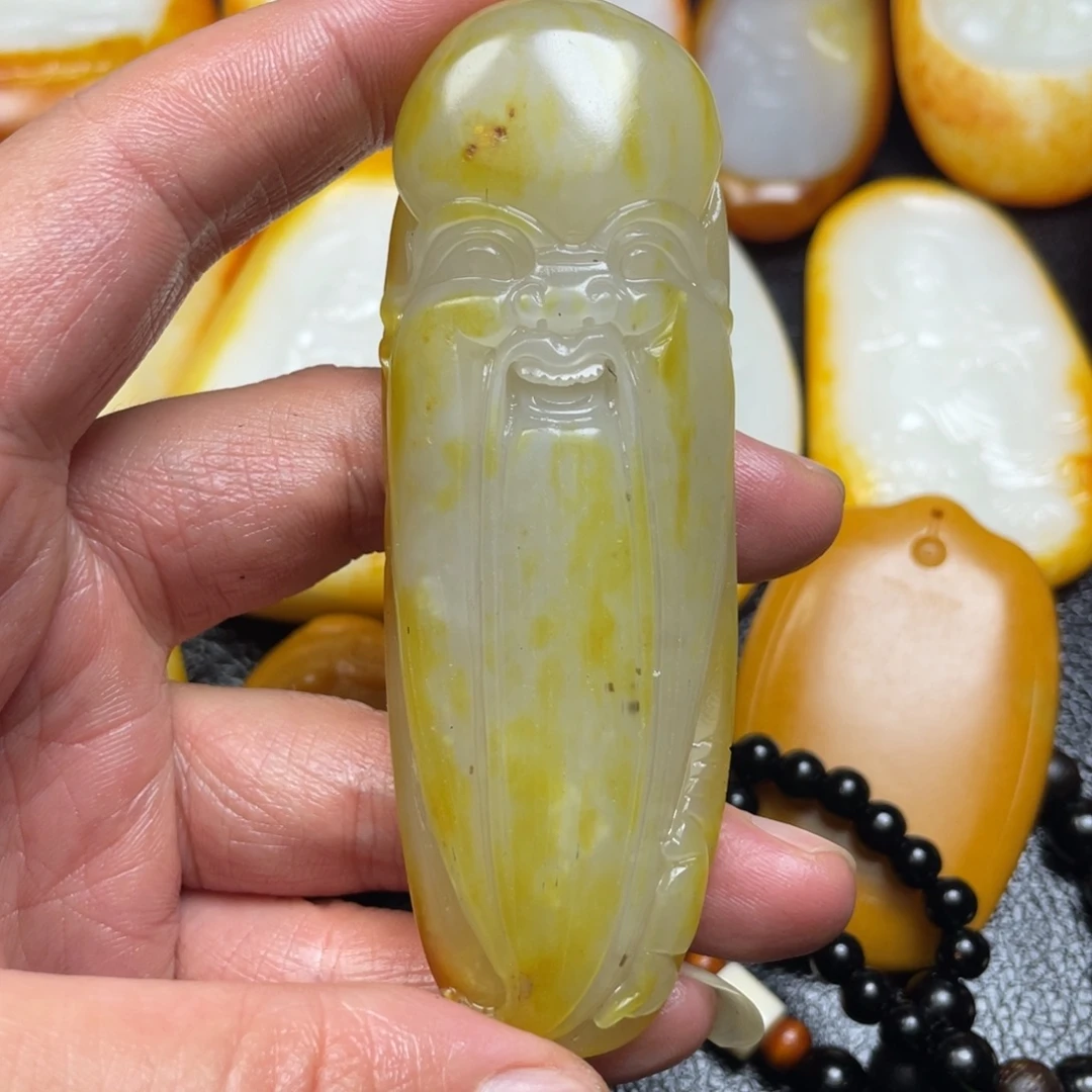 和田玉未镶嵌挂件