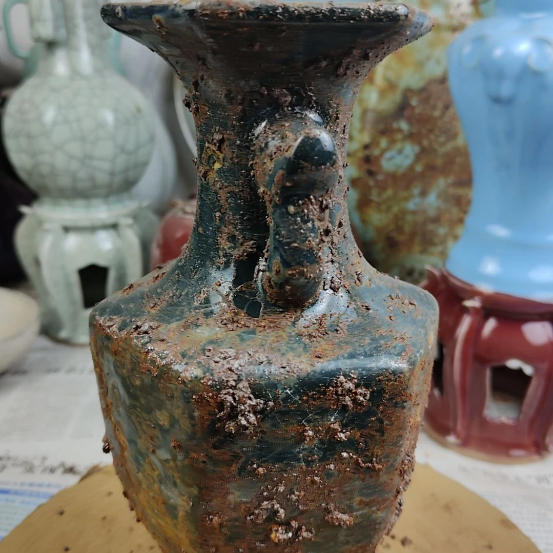 瓷片自选器型官窑生锈瓷