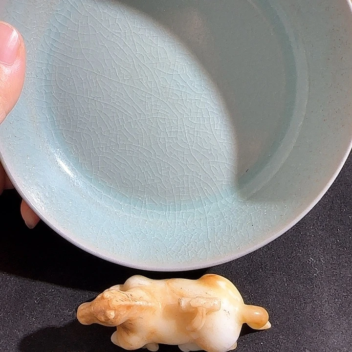 瓷片摆件恭喜发财恭喜结缘3