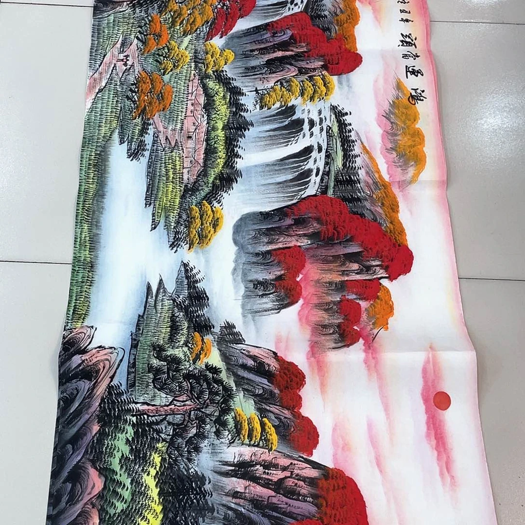 国画纯手绘山水花鸟