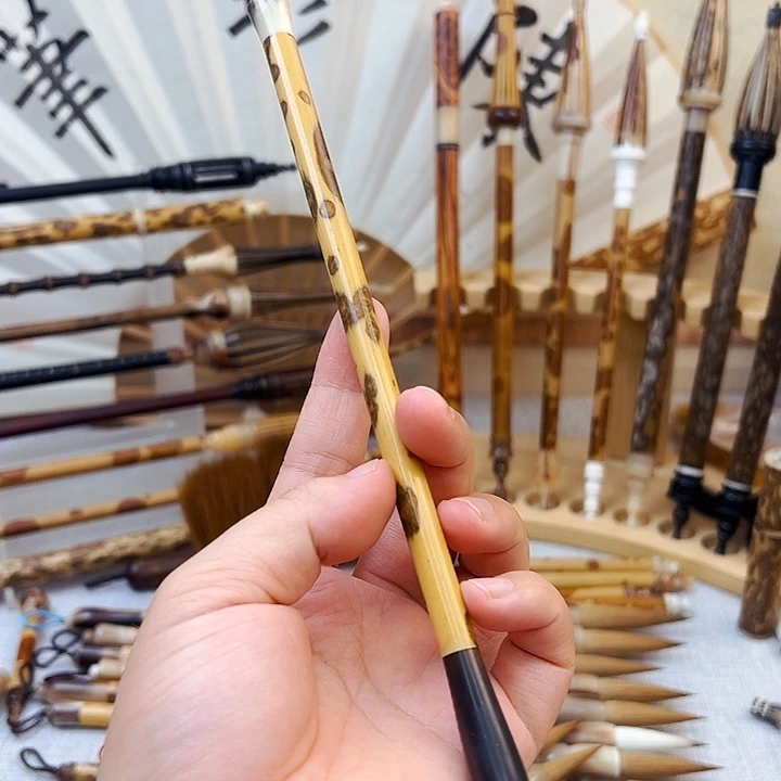 过***客纯狼毫3.0出锋作品毛笔