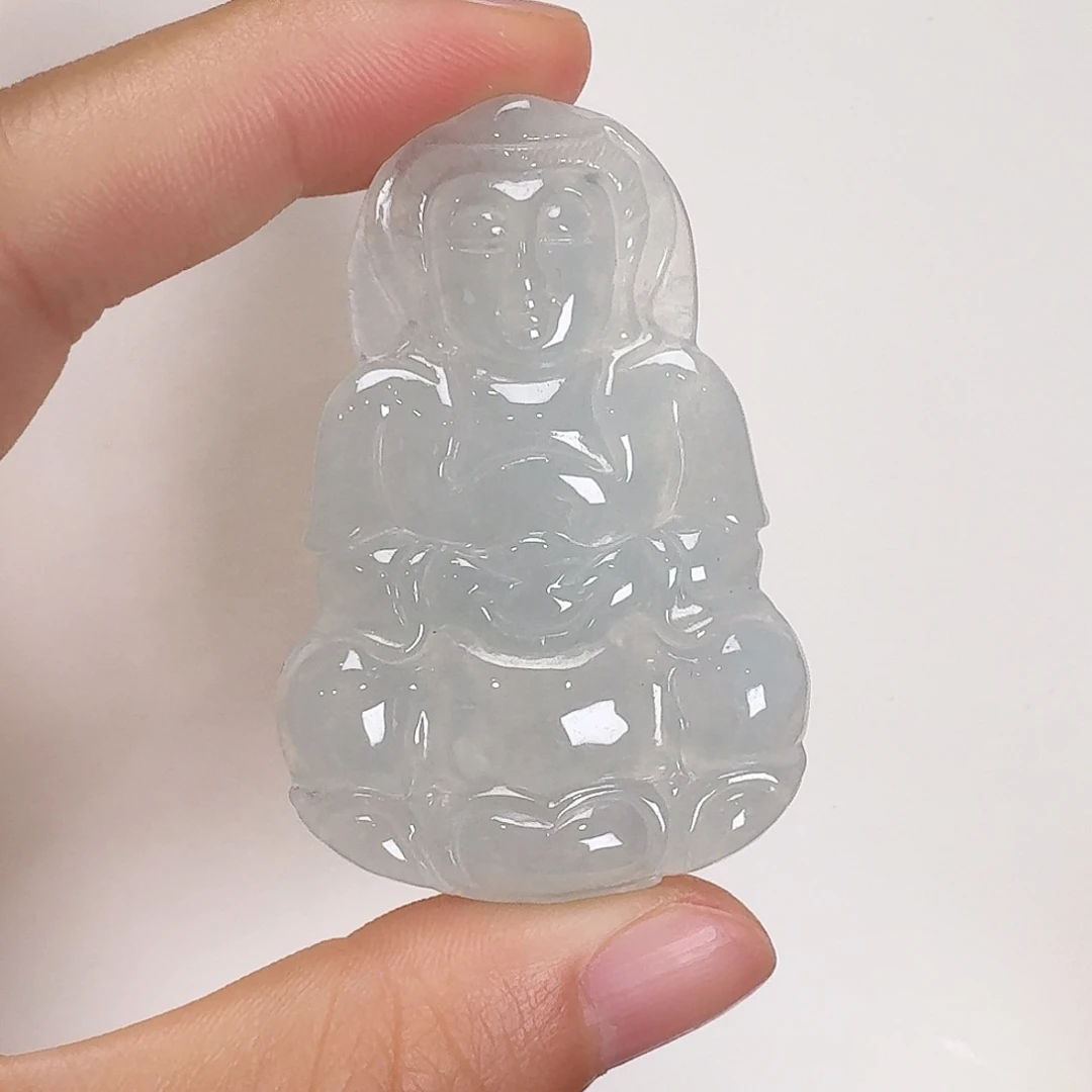 翡翠颈饰未镶嵌观音