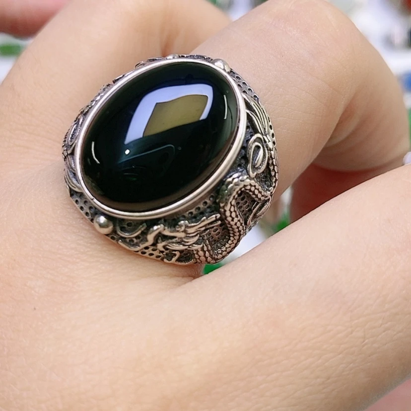 【闪购商品】银S925镶嵌戒指玛瑙/玉髓招****?