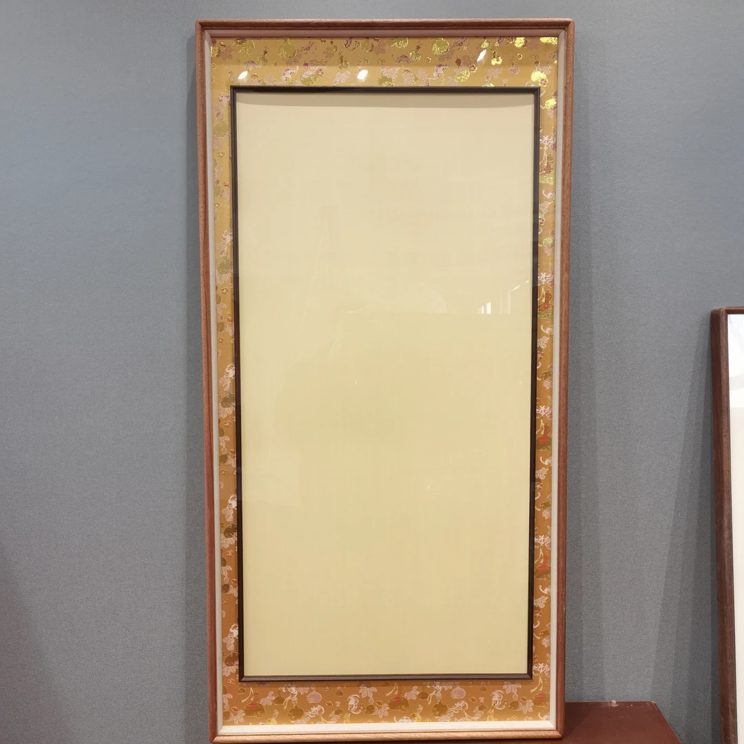 金丝福禄锦——60x120乌檀木框中框画框【画芯50x100】