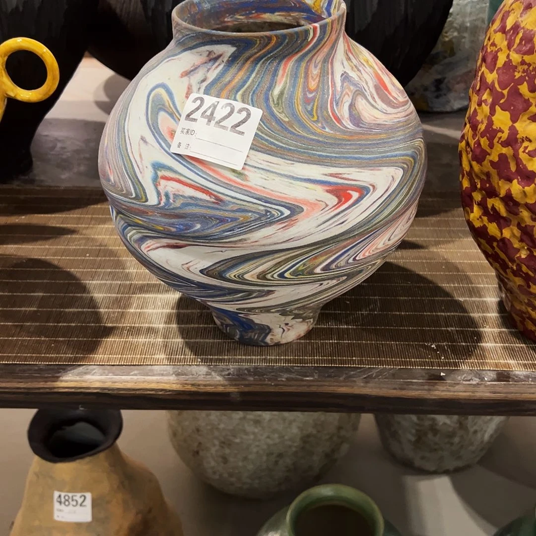 瓶2422高26口10陶瓷花瓶无孔