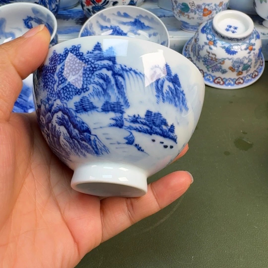 陶景德镇纯手绘茶具圆圆258