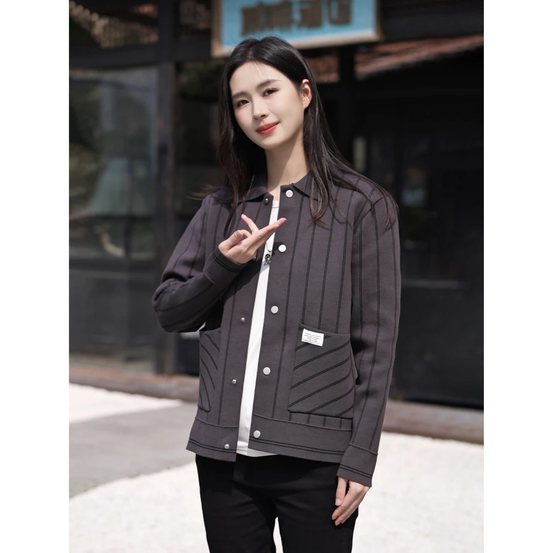 春秋季抗起球简约开衫时尚百搭外穿毛衣男士休闲针织衫外套32301