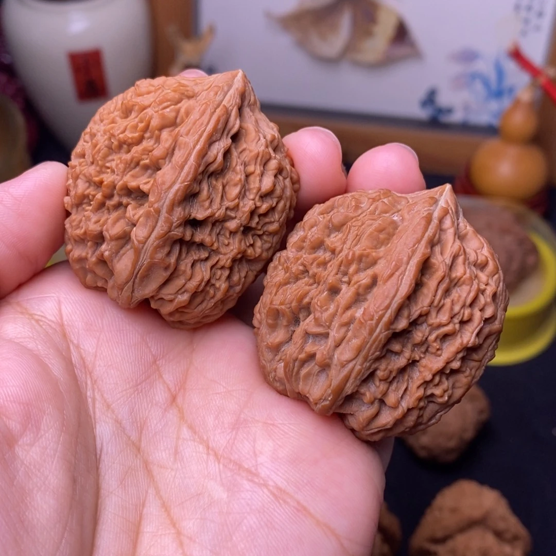 文玩核桃把件36宝瓶狮子头