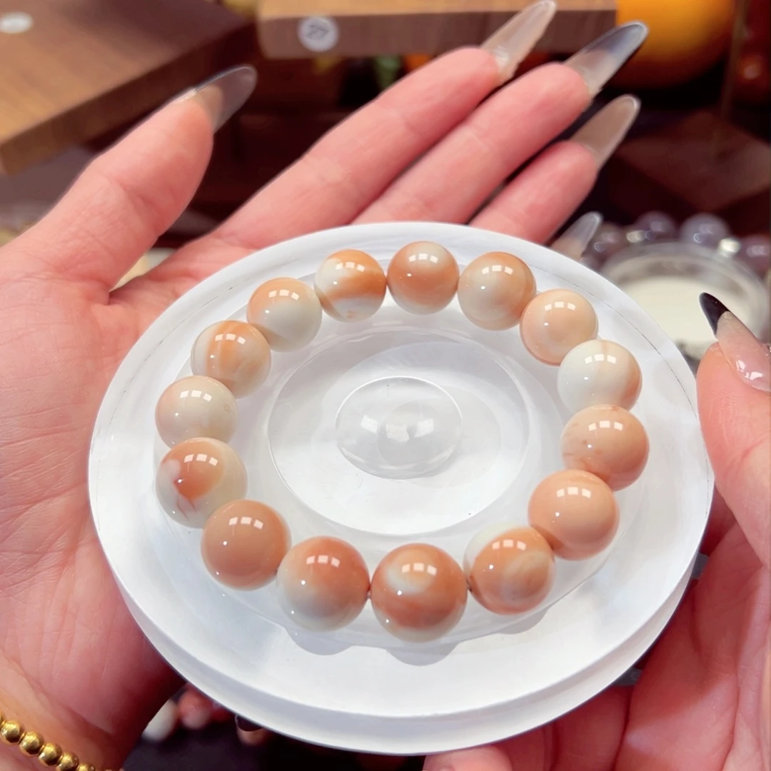 石英质玉手链未镶嵌金***财23