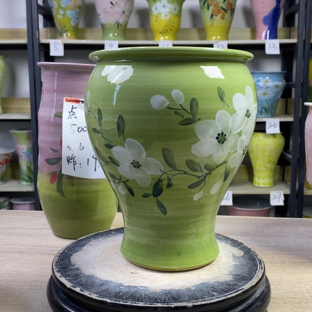 景德镇手绘陶瓷陶瓷花盆
