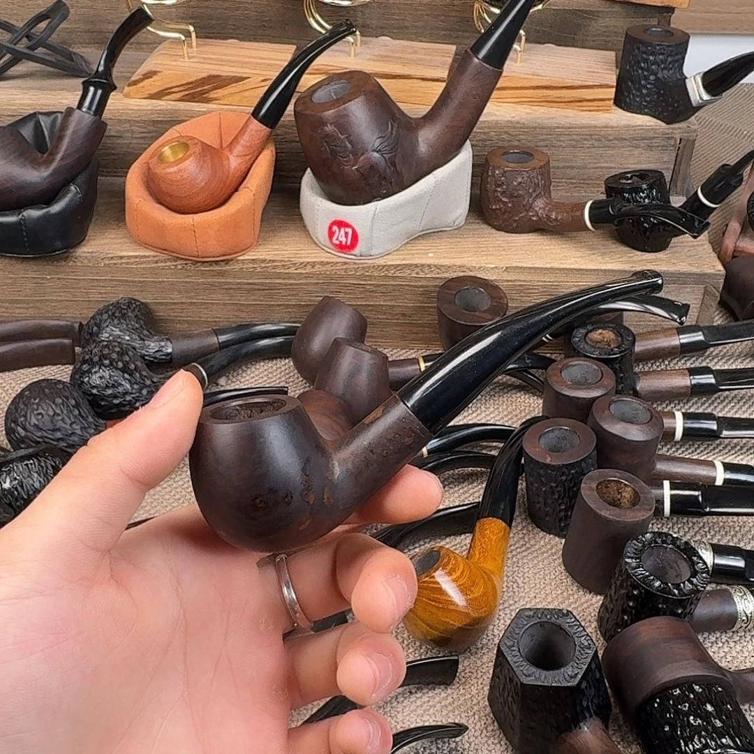 黑檀木黑檀木手工烟斗