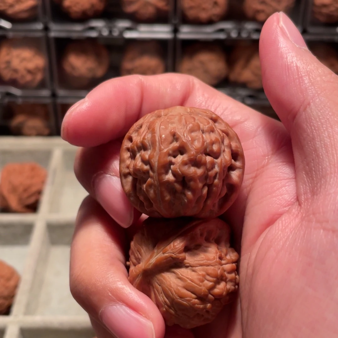 用***5文玩核桃把件野生小莲花34