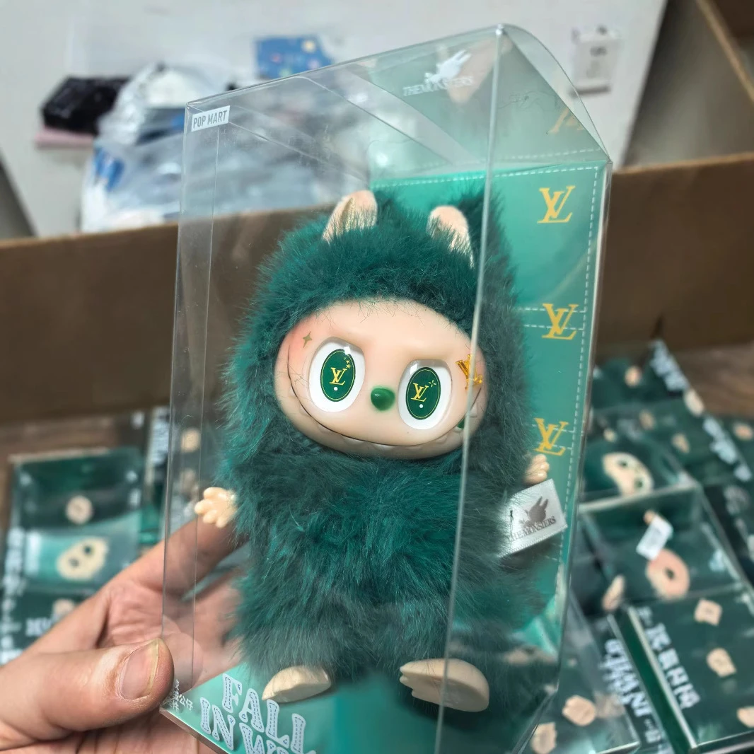 限定款绿色小首领 labubu改娃泡泡拉布布玩具挂件搪胶毛绒公仔