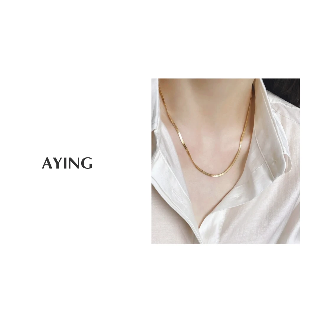 合金项链 AYING   丹麦原单潮牌  轻奢极简百搭  蛇骨项链