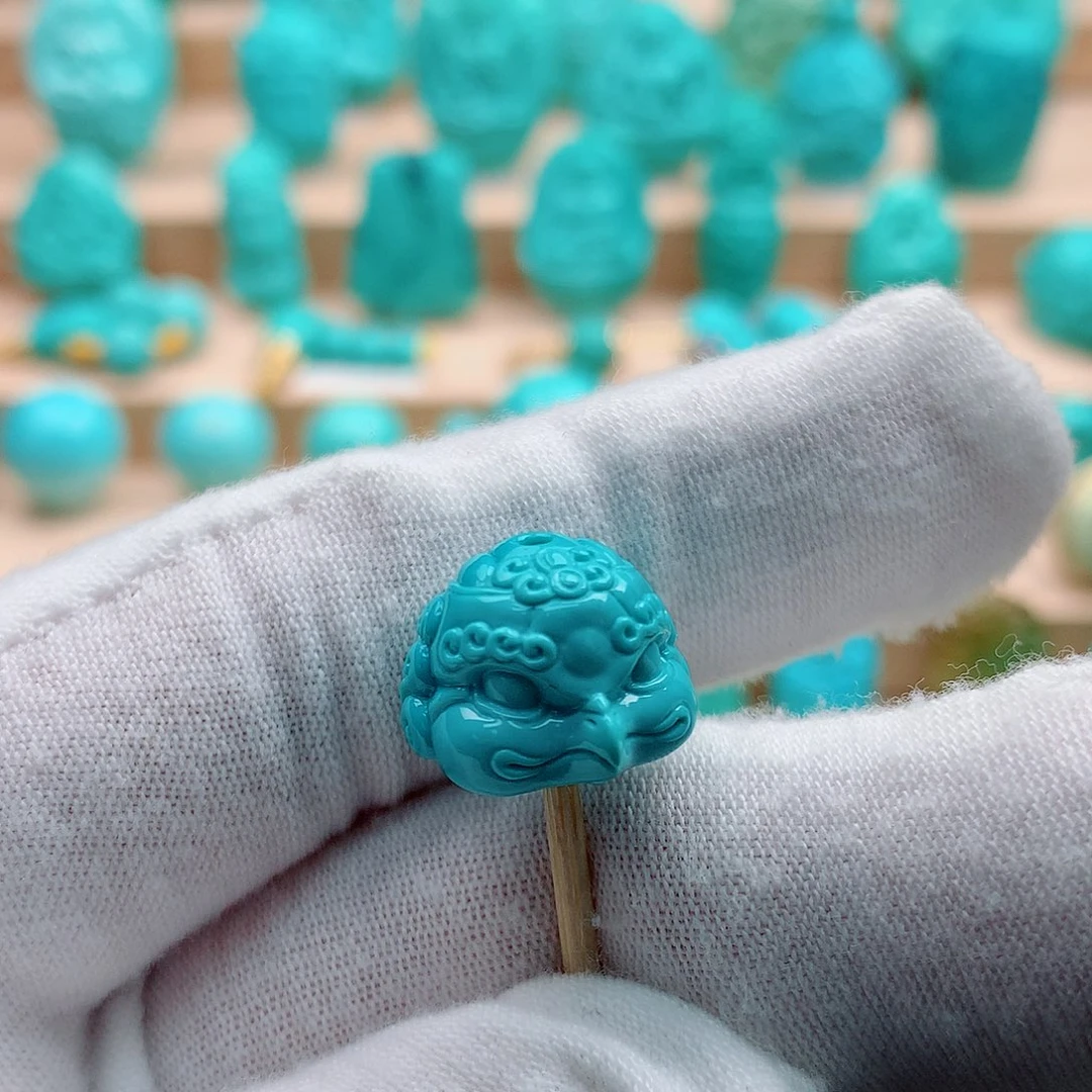 绿松石未镶嵌大鹏鸟