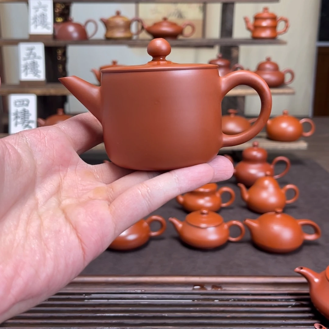 义***行紫砂茶壶汉瓦140cc
