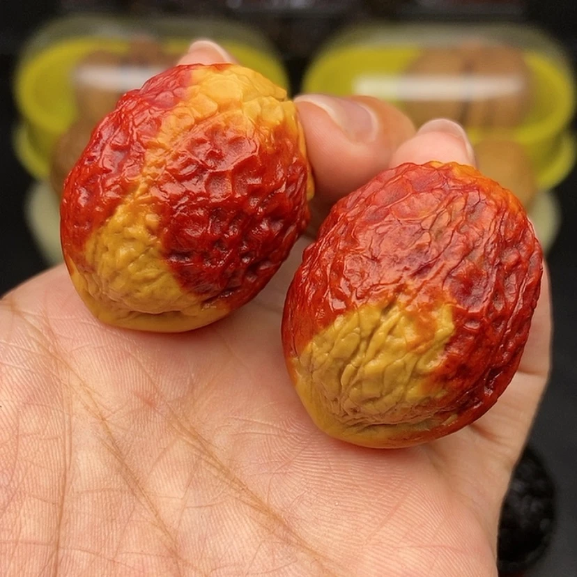 【闪购商品】文玩核桃把件35尺蟒纹龙蛋