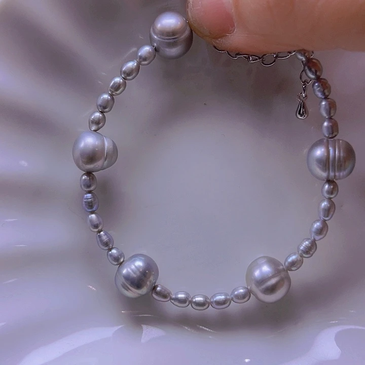 淡水珍珠手绳合金