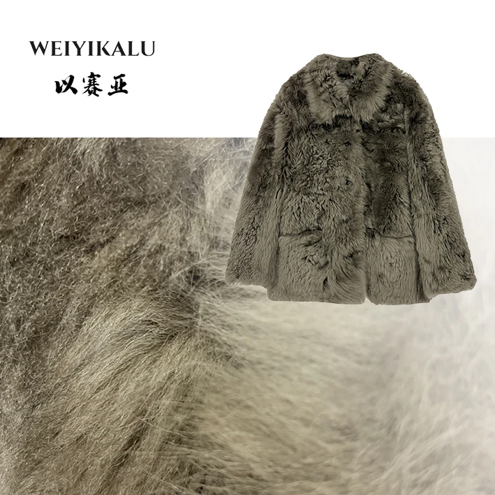 以赛亚 灰影星河 25年新款皮草双面穿托斯卡纳皮毛一体外套 78211