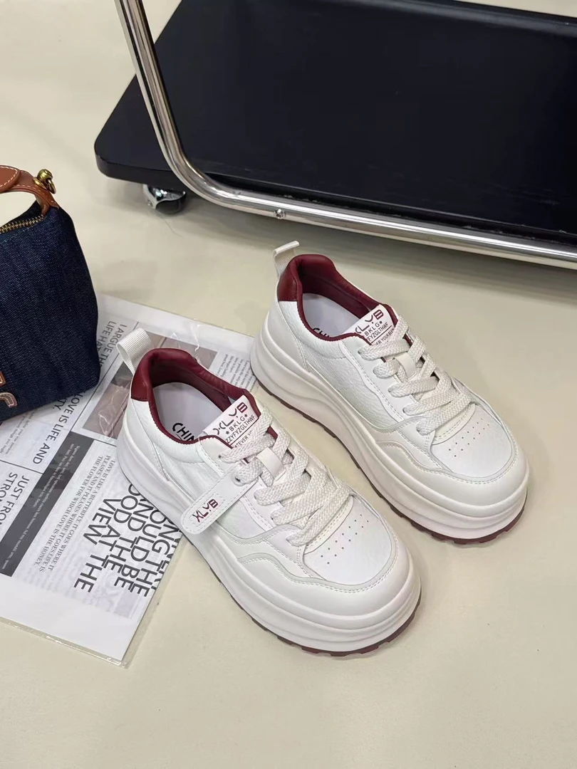名足轩超轻厚底小白鞋新款百搭爆款板鞋