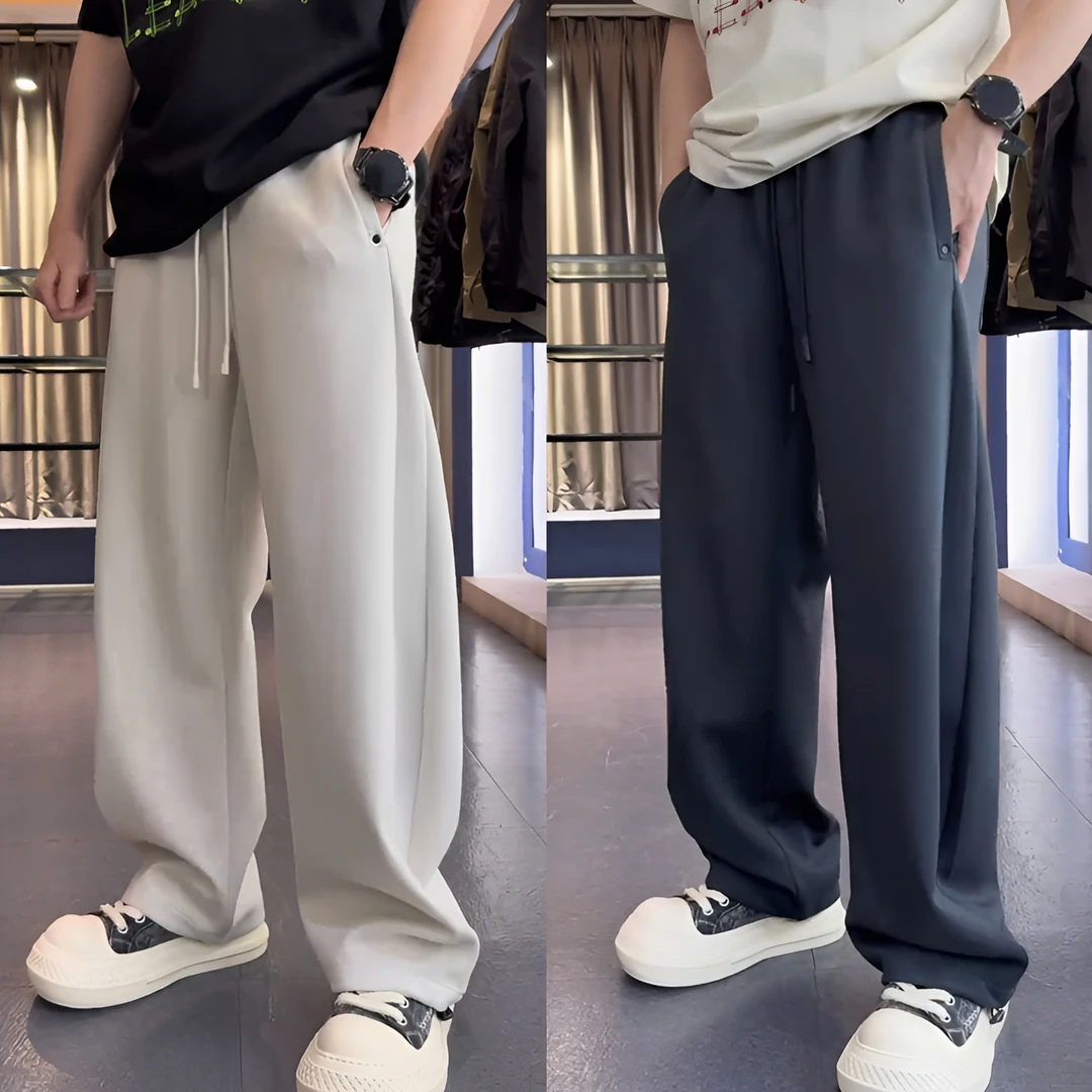 【果冻Q弹莫代尔弯刀裤】春夏新款爽肤透气垂坠感时尚百搭男休闲裤