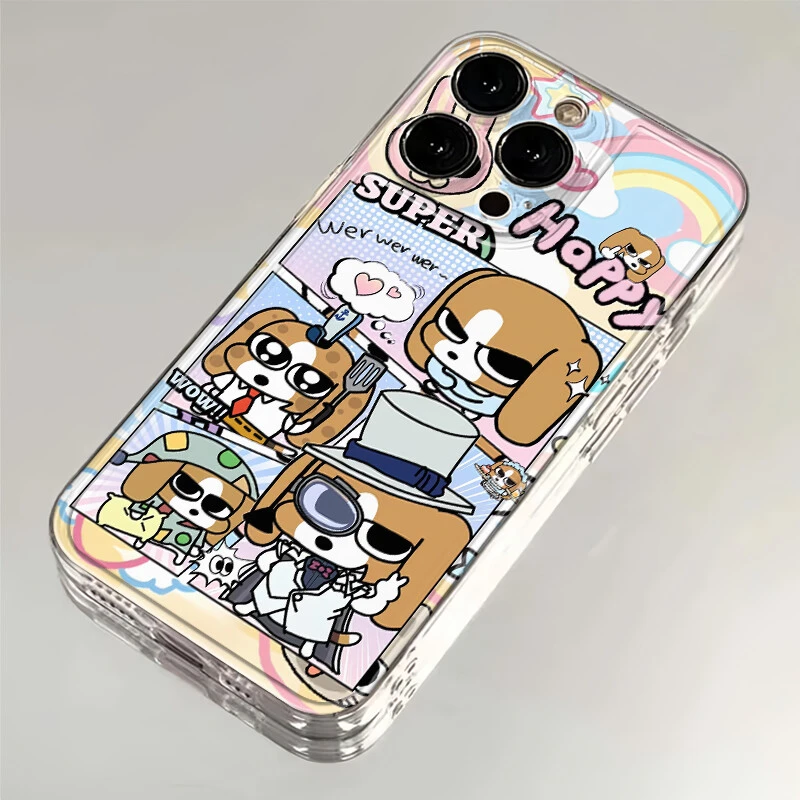 侦探比格多栋适用苹果iPhone16/15promax手机壳14pro全包13透明12
