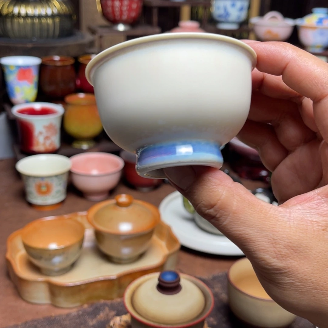 大***鬼素铭品瓷釉下彩茶具
