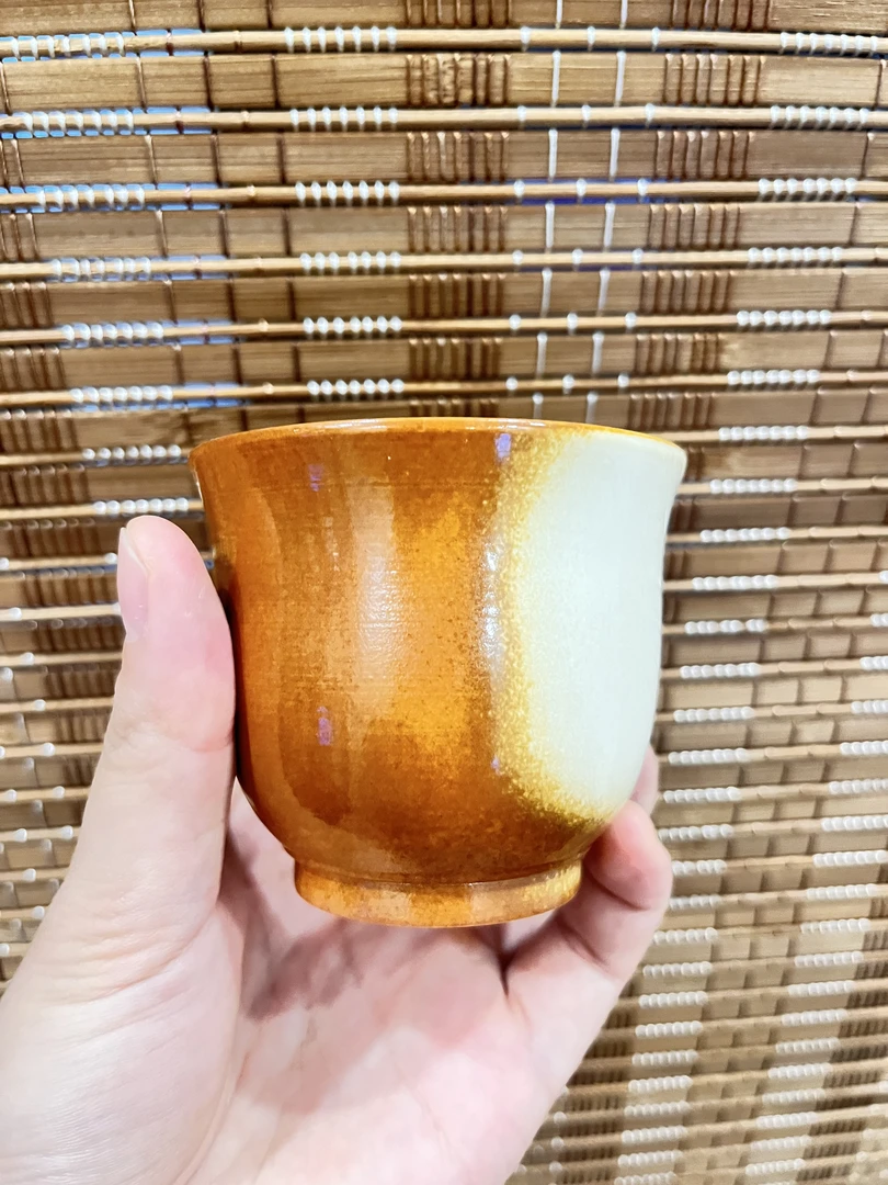 景德镇高温瓷仿柴烧反口杯