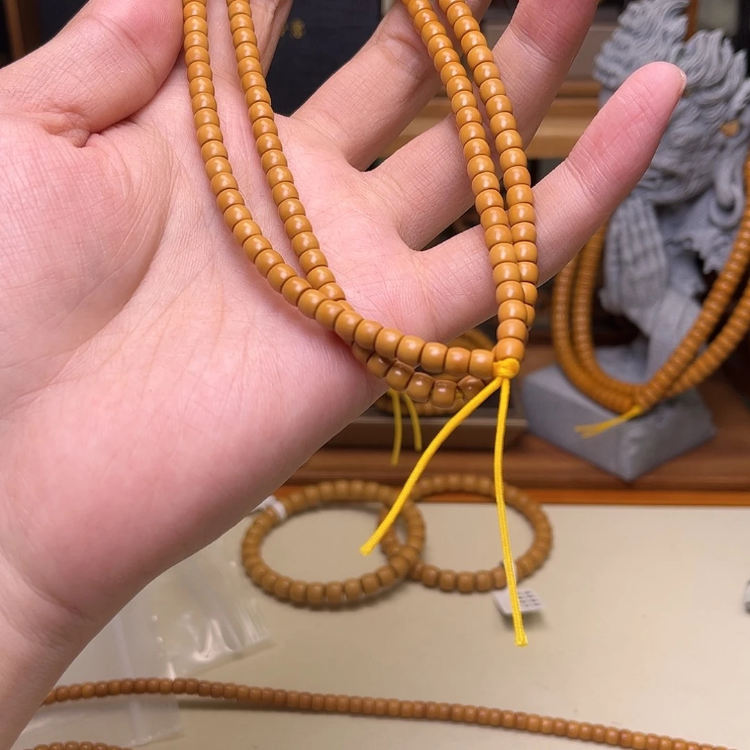 手串/手链橄榄核【听松】sss橄榄核尖素@@长串5.2