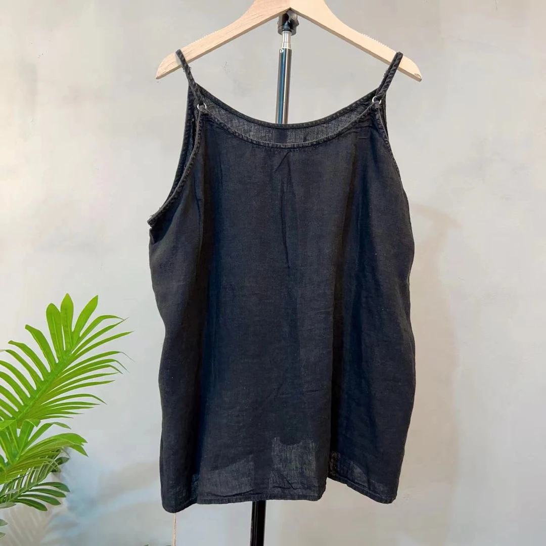 [M015-1】糖糖麻衣  亚麻吊带