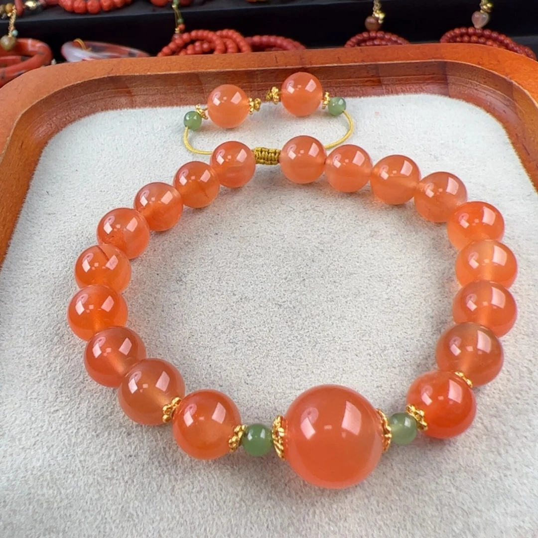 南红玛瑙未镶嵌（【【超值】】芬达色8mm+