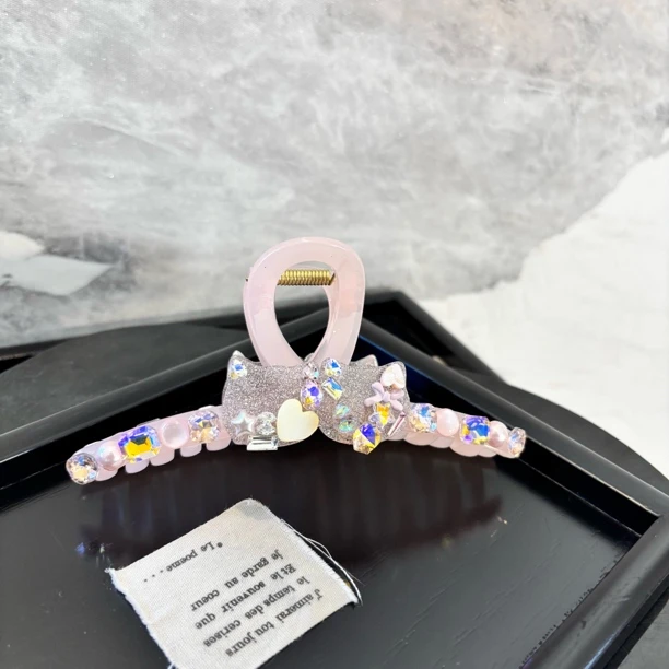 双个猫猫头抓夹FJ1497