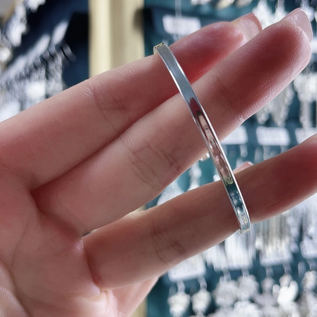 足银佰利银饰足银耳圈50圈口