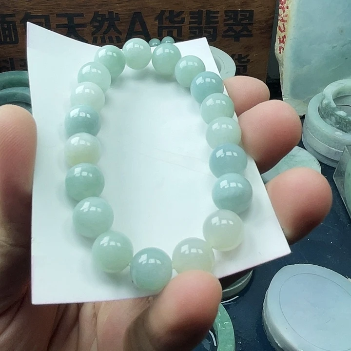 翡翠未镶嵌手链珠子
