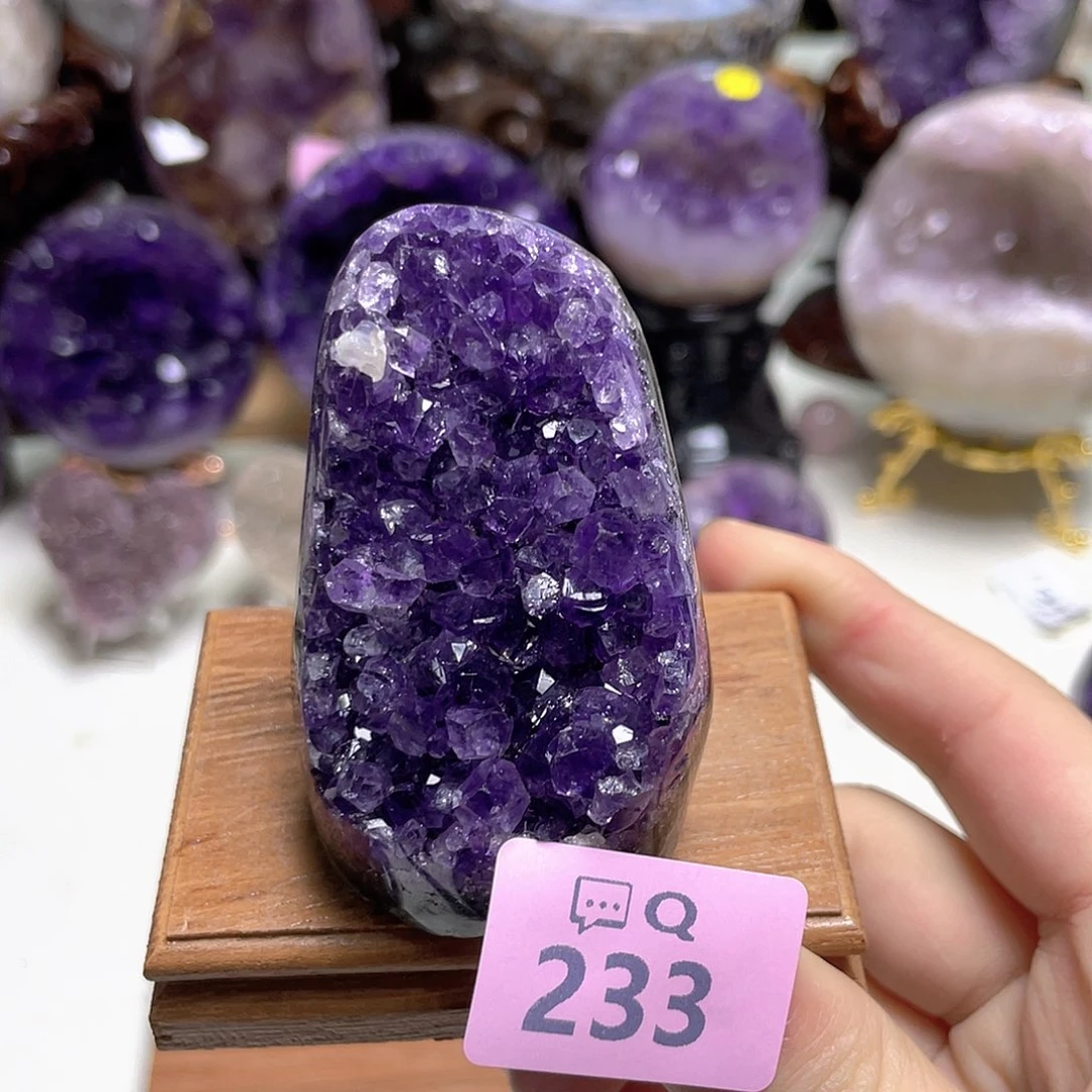 紫晶珠宝半成品未镶嵌