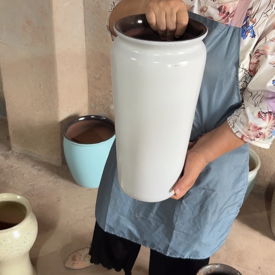 紫砂花盆口18高41一个