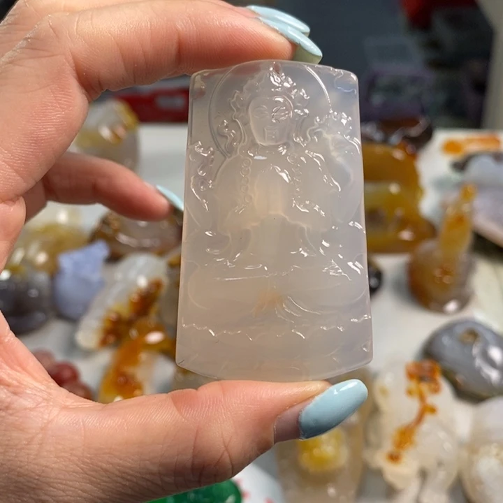 玛瑙/玉髓吊坠(不含链)未镶嵌