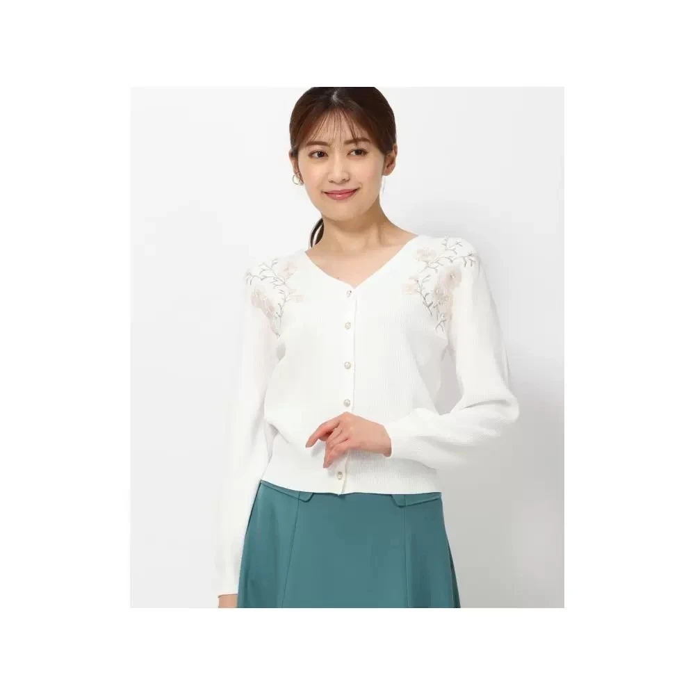 【胖虎家】 秋冬新款 I 时尚重工刺绣设计针织开衫上衣女