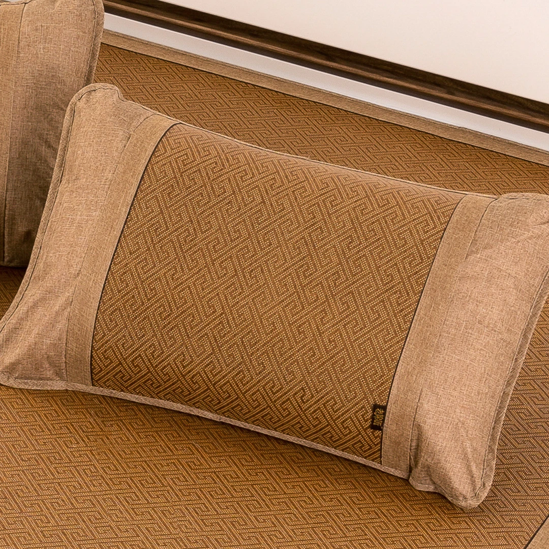 老席匠枕套夏季藤枕套信封式不夹发透气亲肤不留痕夏季专用可拆卸